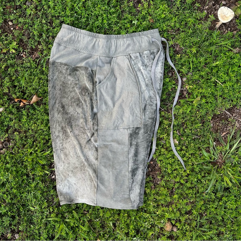 Handmade Men’s velour shorts hemp/bamboo fleece - Picture 6 of 8